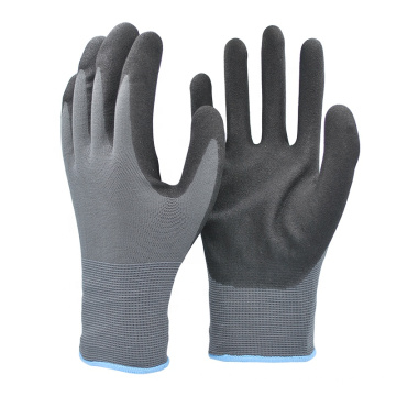 Hespax Nitrile Sandy Finish Gripped Protection Work Gloves